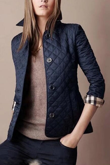 Women's Quilted Jacket | Button Fastening & Tailored Fit 4