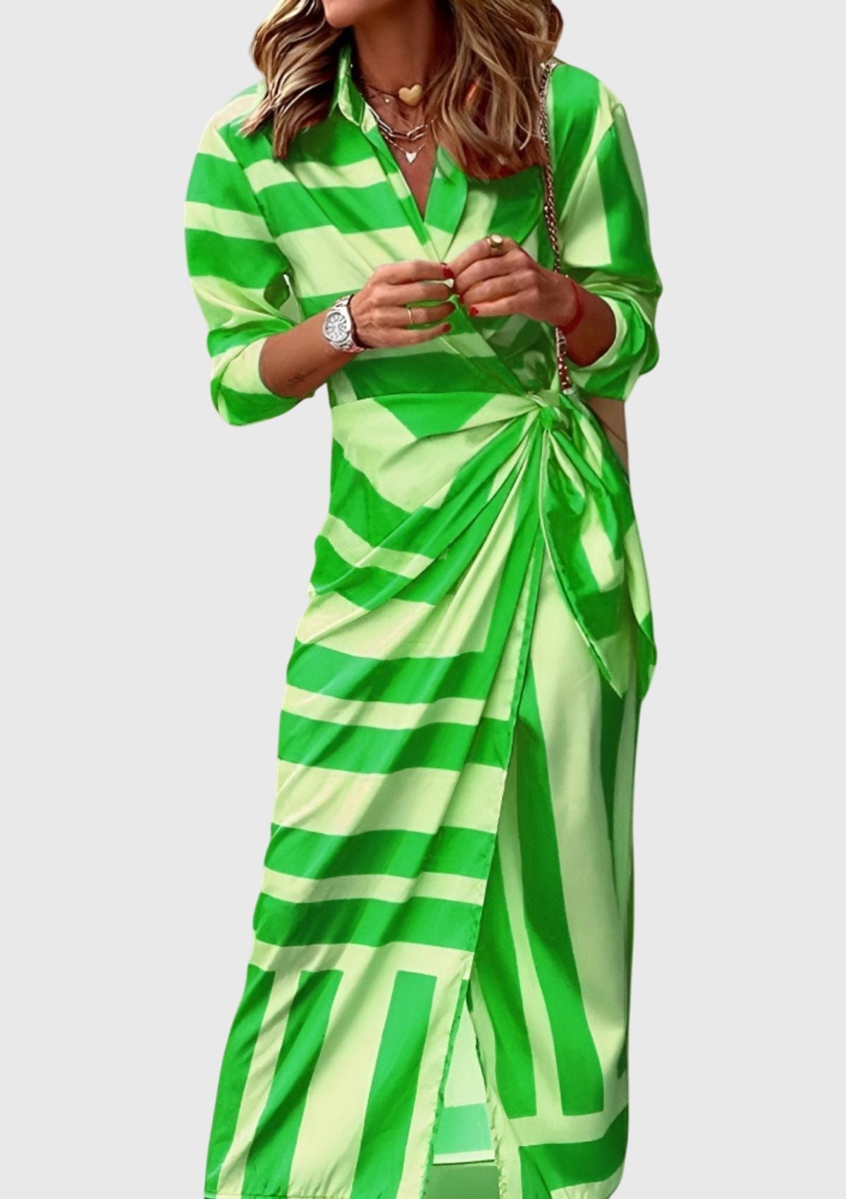 Everly™ | Chic Printed Wrap Dress for Any Occasion