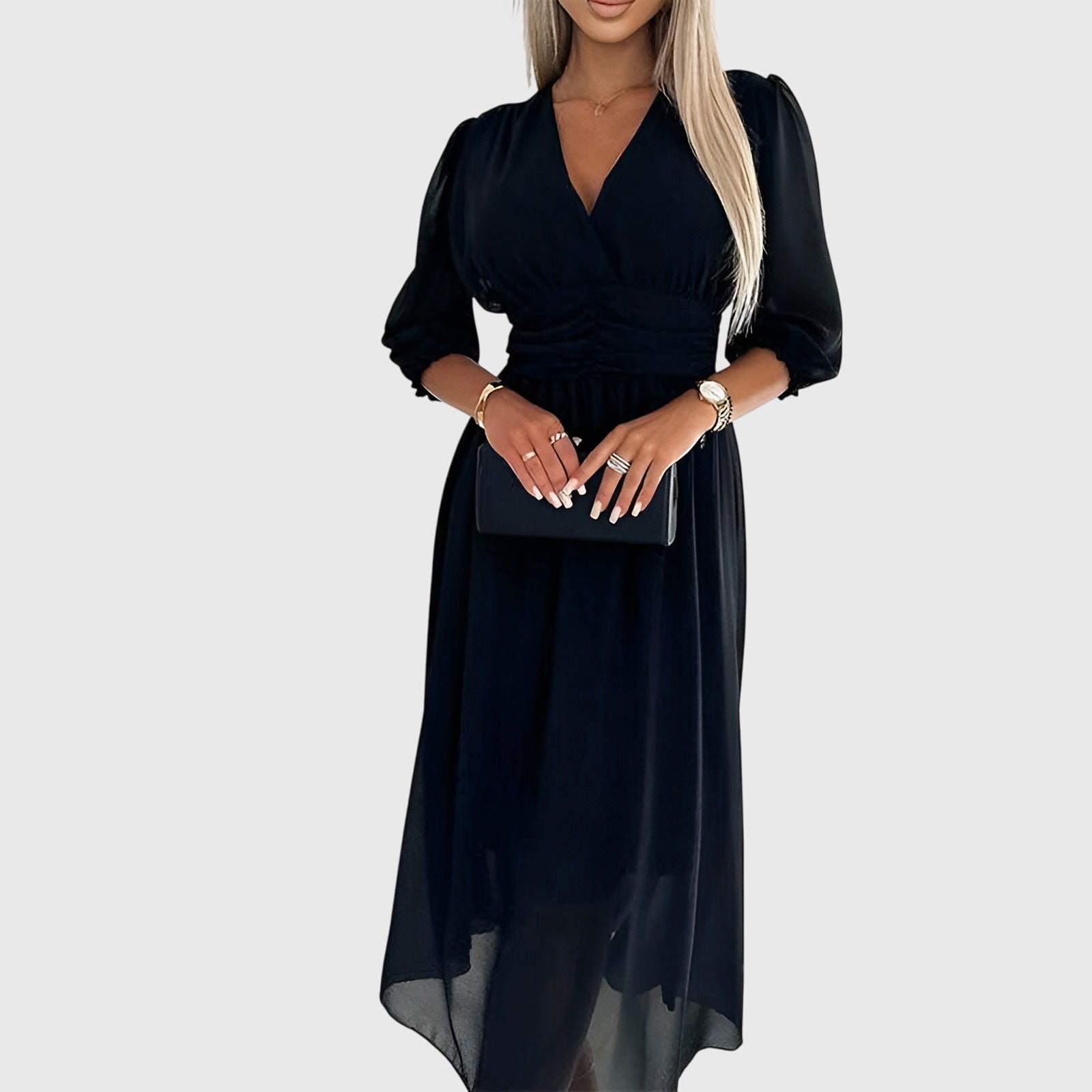 Chloe™ | Silky Chiffon Evening Dress