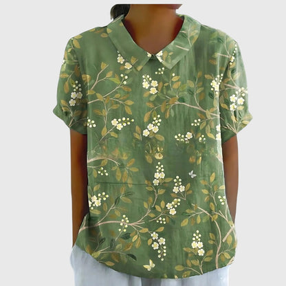 Jenna™ | Floral Chiffon Top for Every Occasion