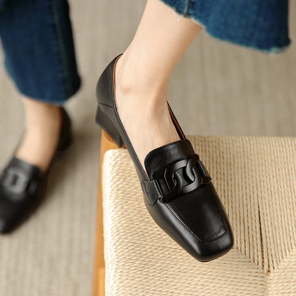 Women's Block Heel Loafers | Stable & Comfortable