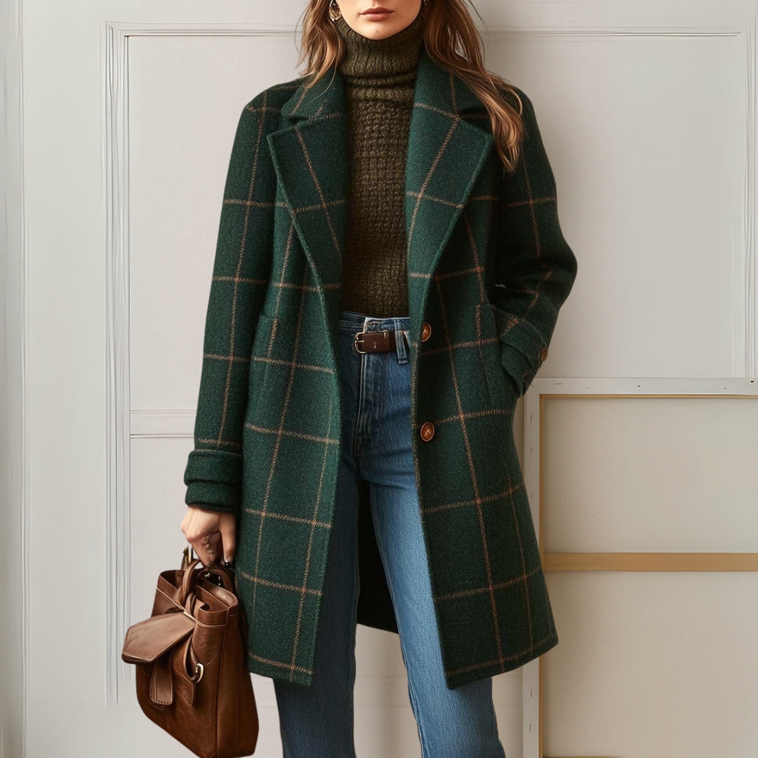Women's Long Coat | Warm & Tailored Fit 1