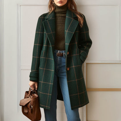 Women's Long Coat | Warm & Tailored Fit 1