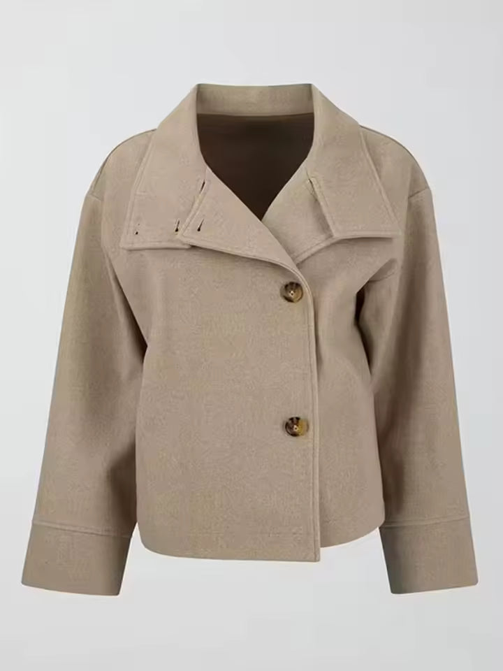 Women's Short Coat | Double-Breasted & Warm 9