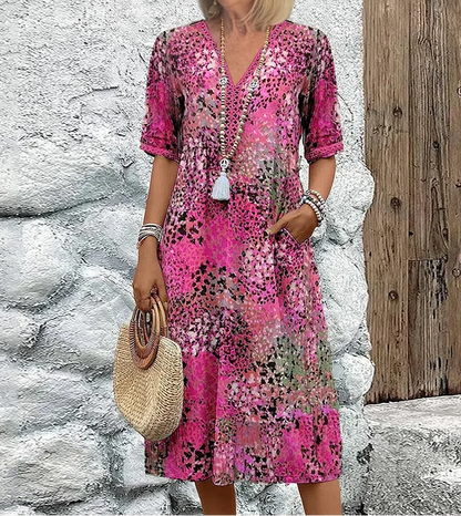 Andrea - Vibrant Midi Dress 3
