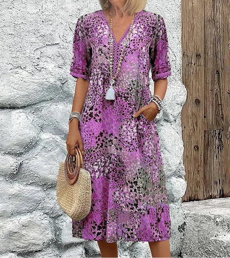 Andrea - Vibrant Midi Dress 4