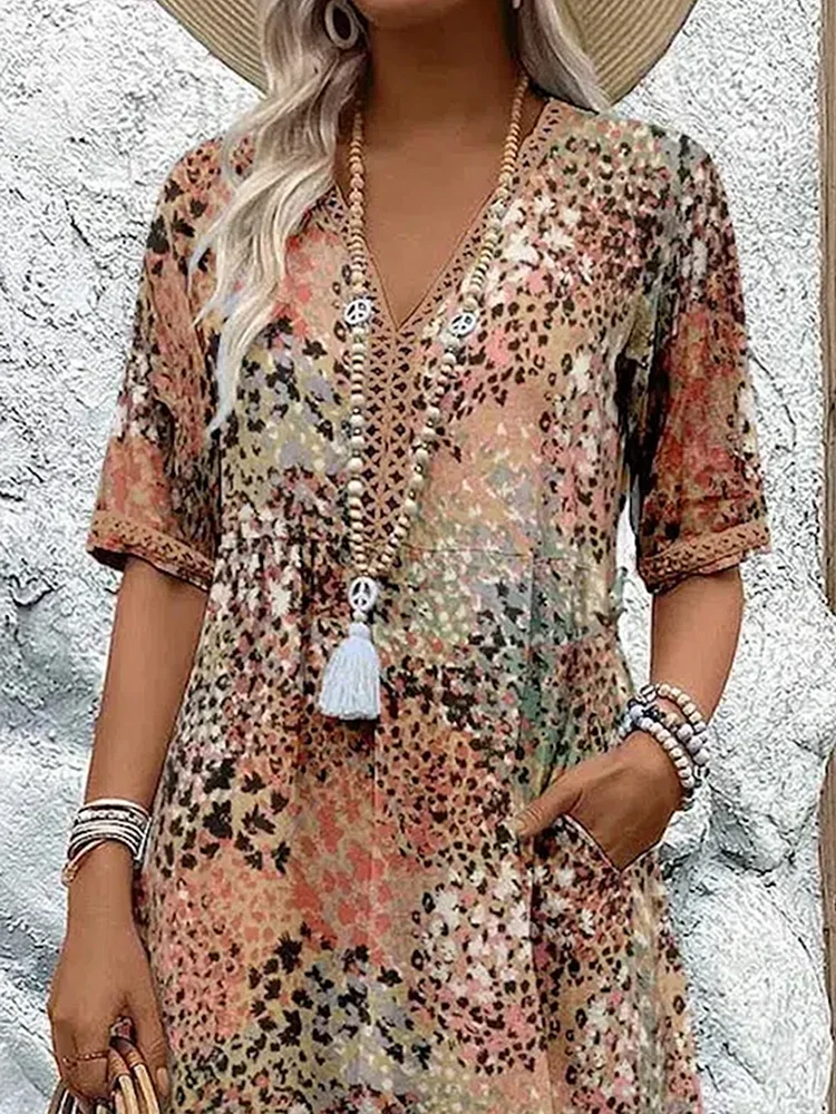 Andrea - Vibrant Midi Dress 5