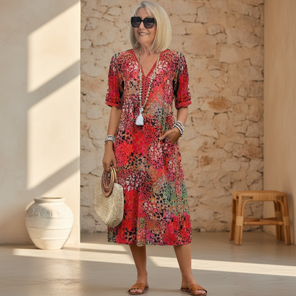 Andrea - Vibrant Midi Dress 7