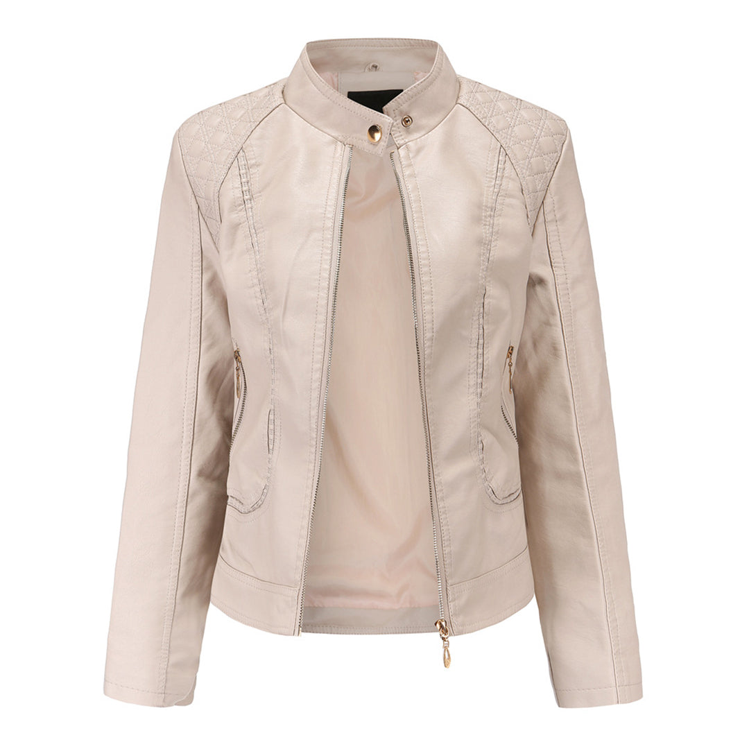 Women's Jacket | Zip Fastening & Stand Collar