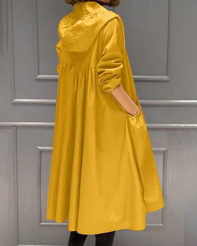 Aria | Women's Elegant Long Solid Trench Coat 5