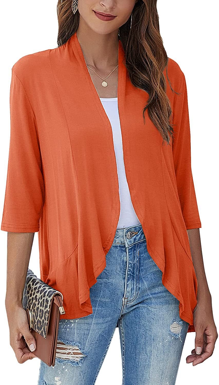 Bella | Women's Open Front Draped Cardigan 12