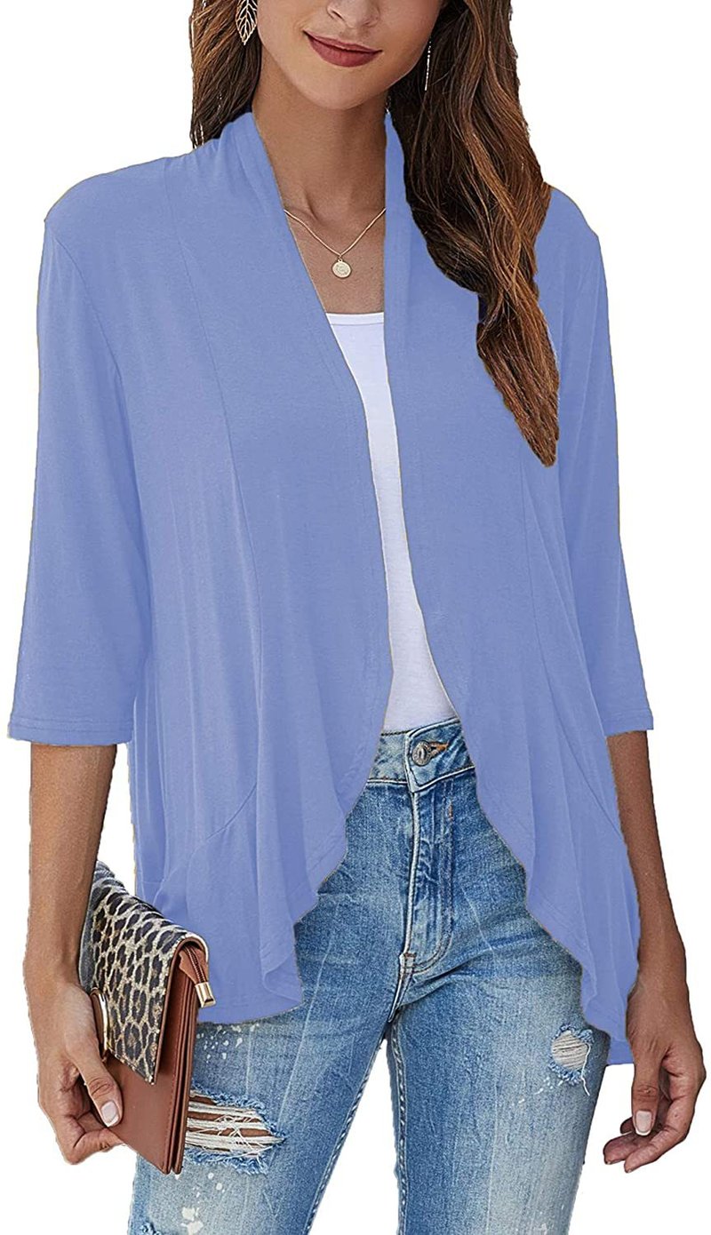 Bella | Women's Open Front Draped Cardigan 5