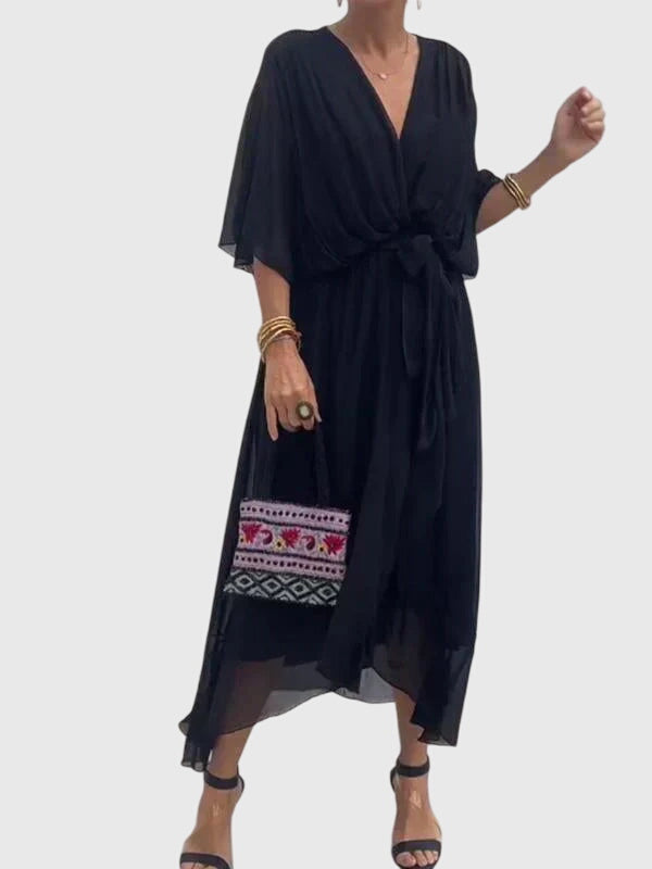 Bethany | Chic Evening Dress in Soft Fabric