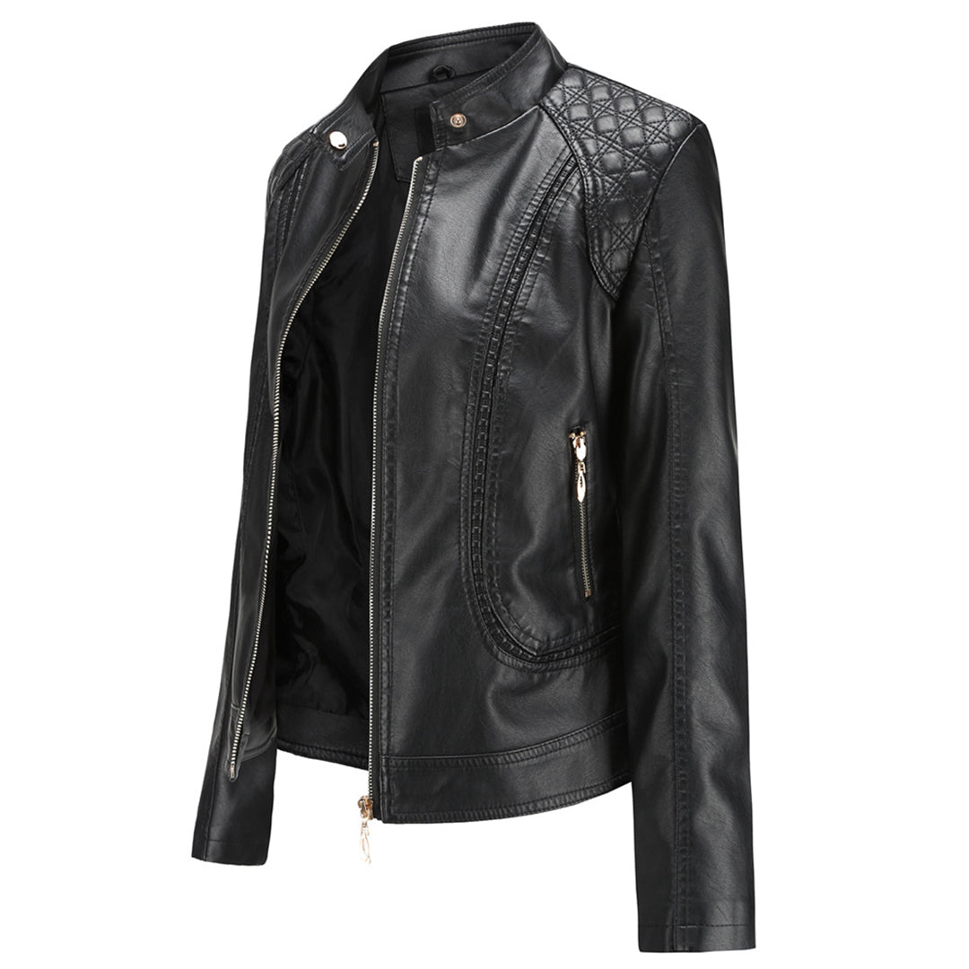 Women's Jacket | Zip Fastening & Stand Collar