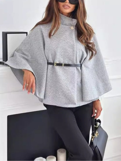 CAPE COAT BELT BATWING SLEEVES 3