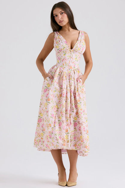 Women's Wedding Guest Dress | Floral Print, Full Skirt