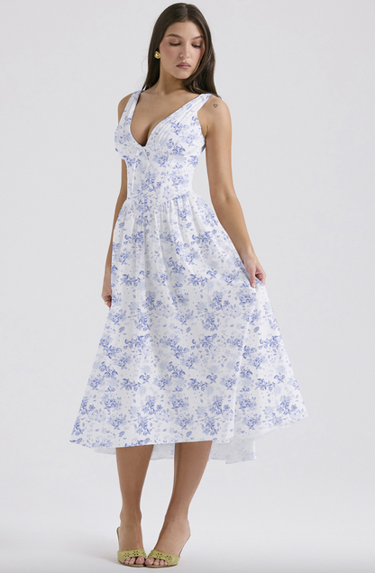 Women's Wedding Guest Dress | Floral Print, Full Skirt