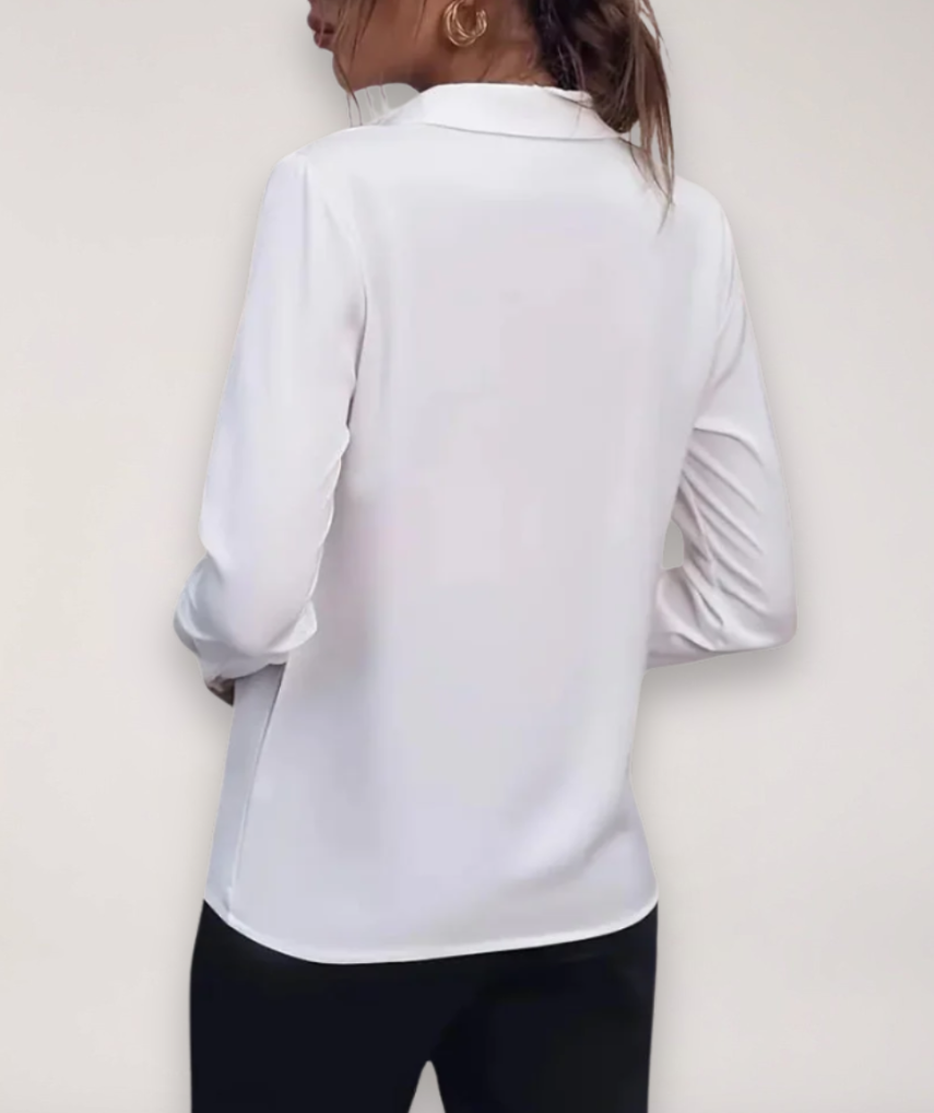Chic Button-Up Blouse for Office and Daily Wear