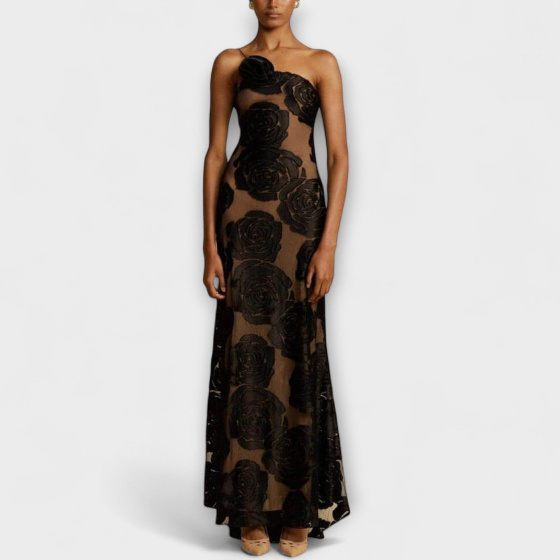 Chic Floral Maxi Dress for Spring Events