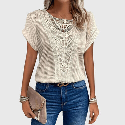 Chic Ibiza-Inspired Pearl Blouse for Every Occasion