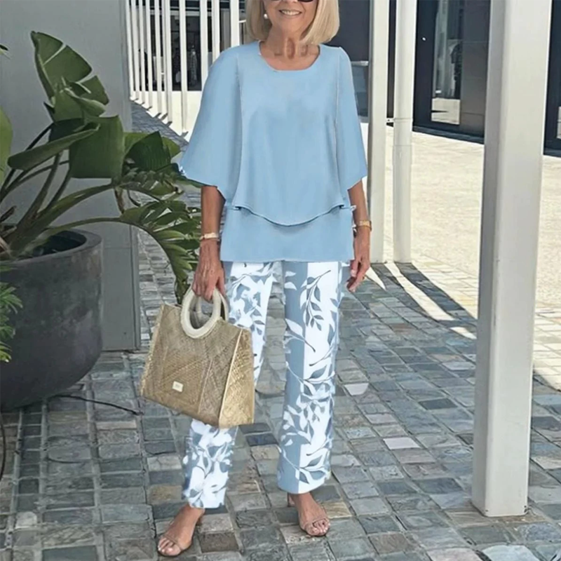 Chic Printed Lounge Set for Everyday Wear