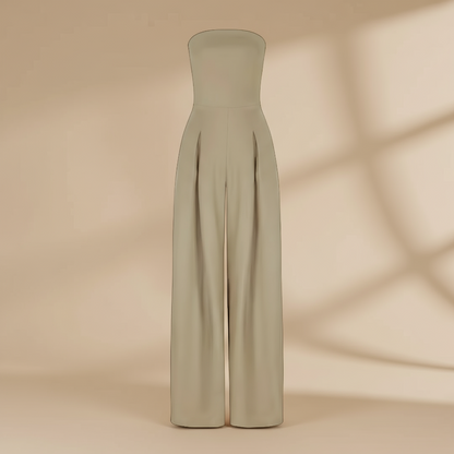 Chic Strapless Wide-Leg Jumpsuit for Stylish Events