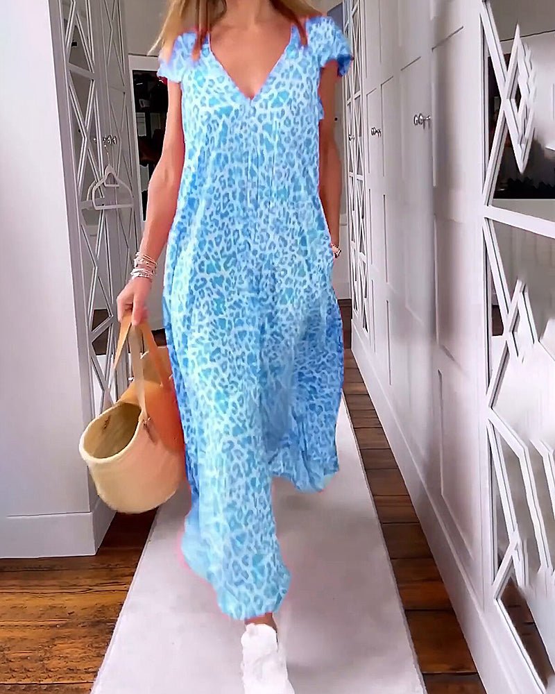 Chic V-Neck Maxi Dress for Every Occasion