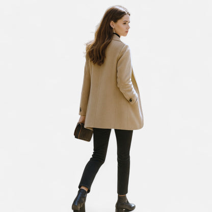 Chic Women’s Blazer Coat - Stylish Buttoned Design for Any Occasion