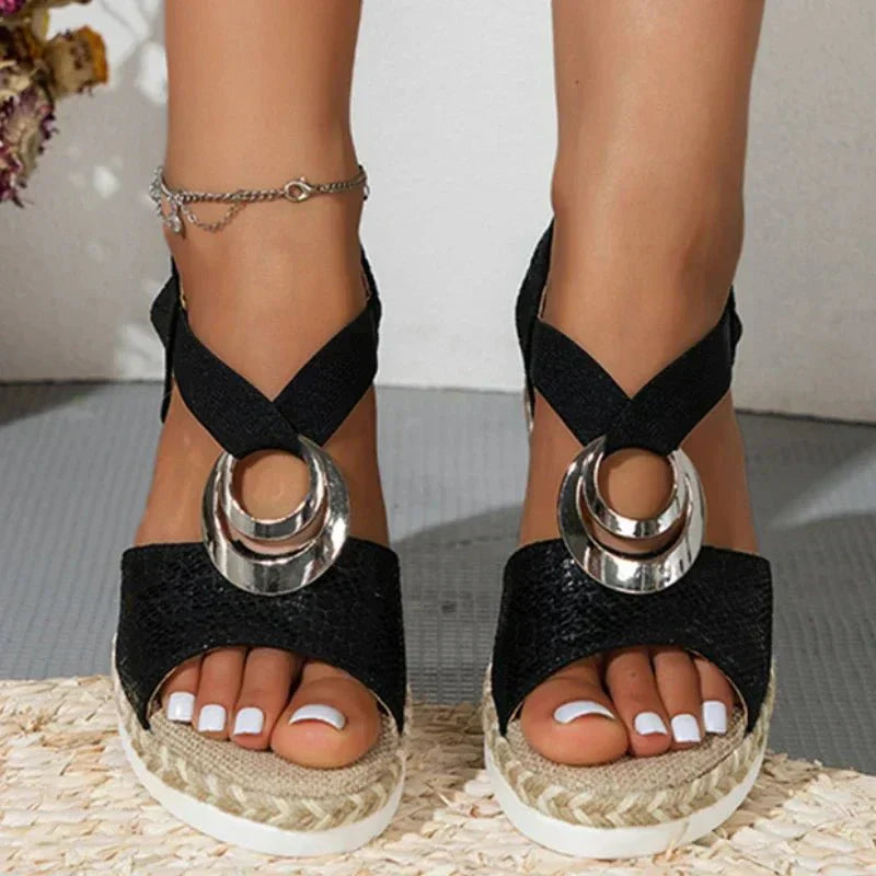 Chic Women's Platform Wedge Sandals for Summer Events