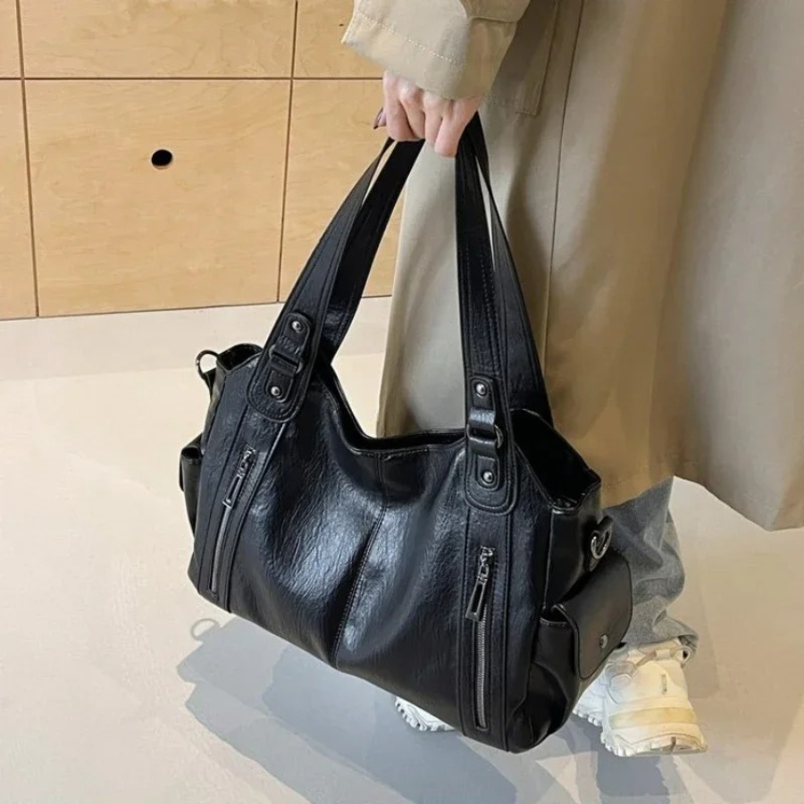 Chic Women's Shoulder Tote Bag with Crossbody Strap