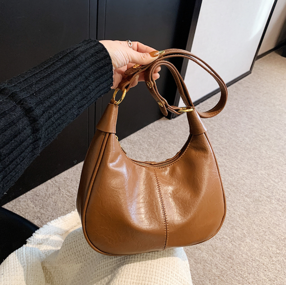 Chic Zip Top Hobo Bag with Adjustable Strap