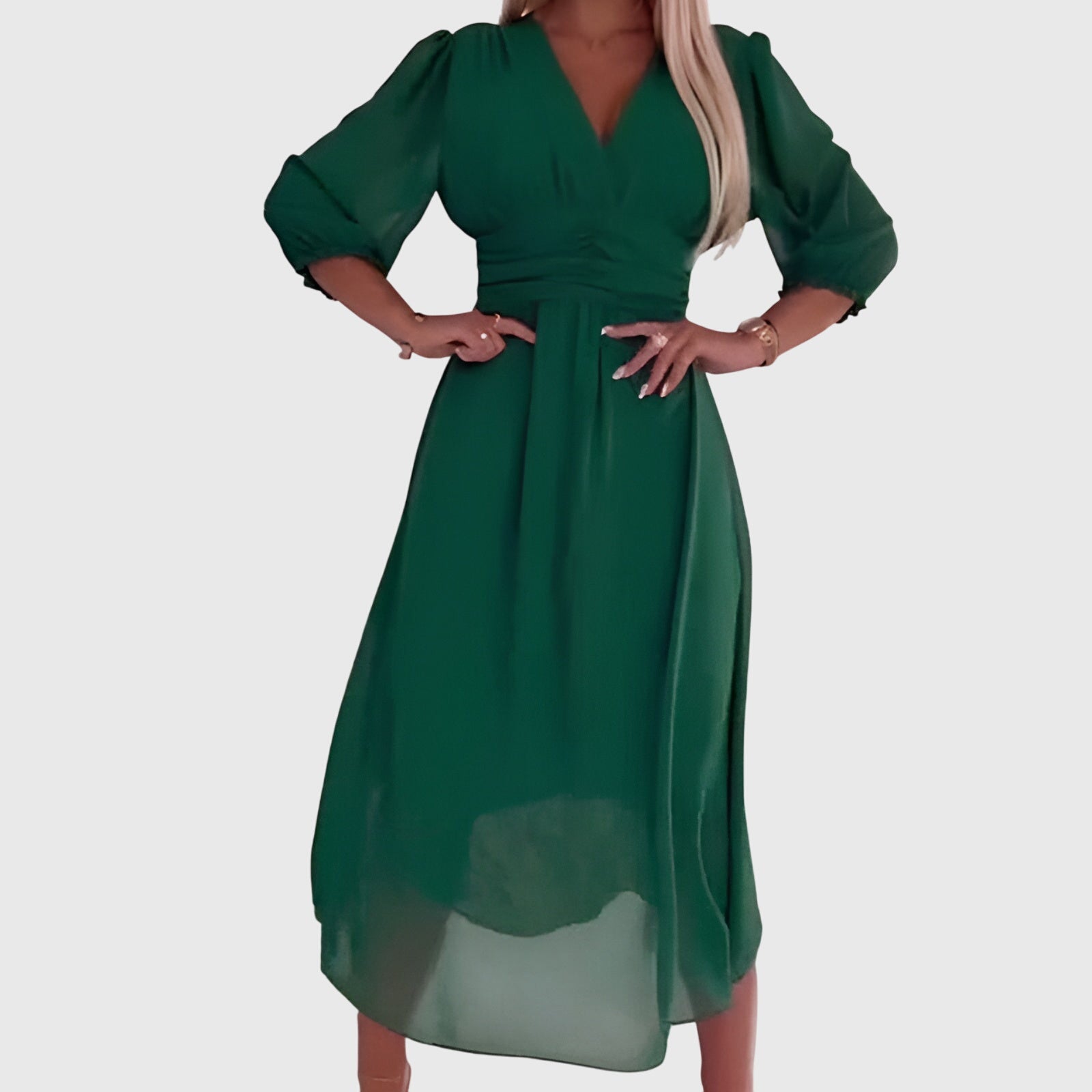 Chloe™ | Silky Chiffon Evening Dress