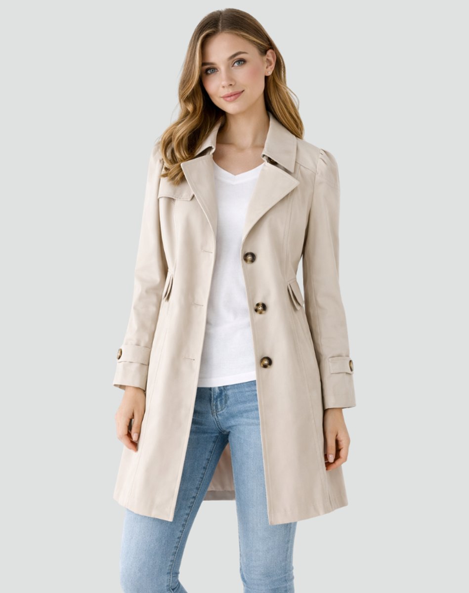 Clara | Women's Classic Tailored Mid-Length Trench Coat 2