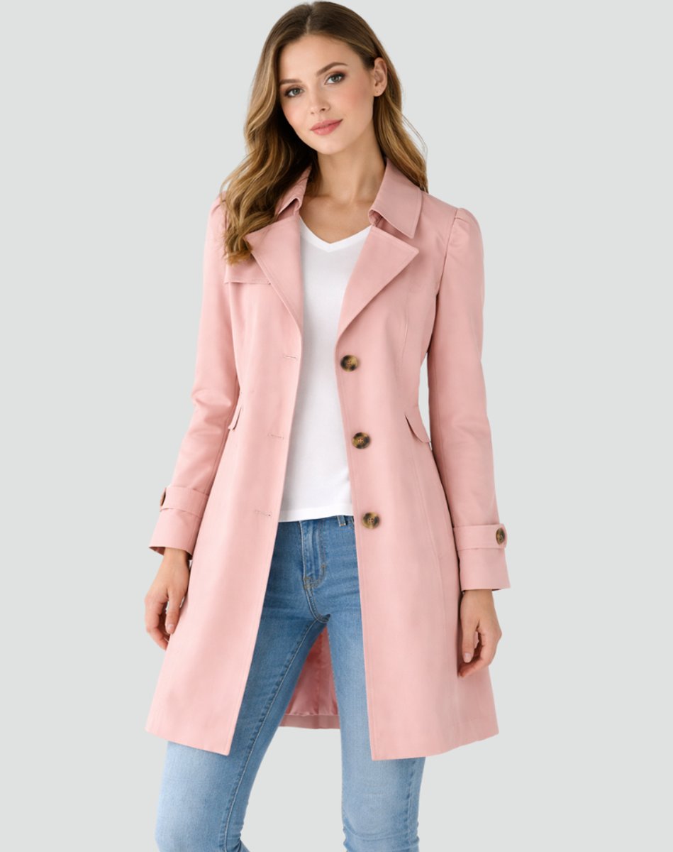 Clara | Women's Classic Tailored Mid-Length Trench Coat 3