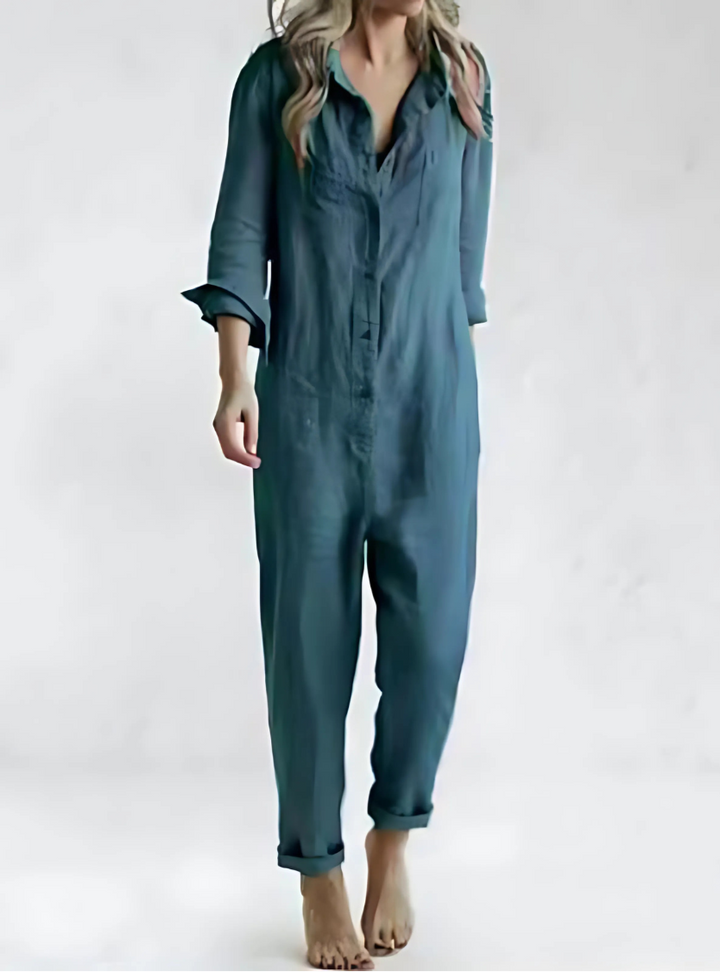 Cotton-Linen Jumpsuit for Women 1