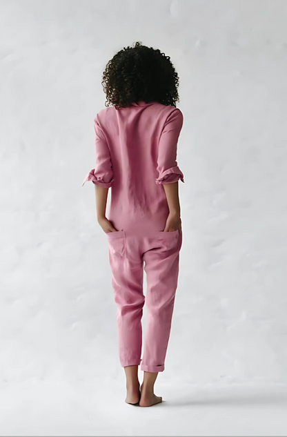 Cotton-Linen Jumpsuit for Women 4