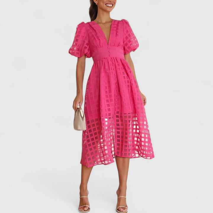 Elanqi | Chic Midi Dress for Any Occasion