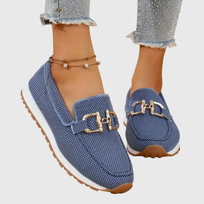 Women's Summer Loafers | Gold Horsebit Detail & Orthopedic Comfort