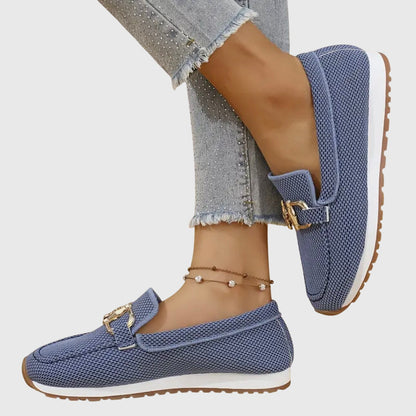 Women's Summer Loafers | Gold Horsebit Detail & Orthopedic Comfort
