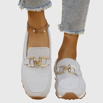 Women's Summer Loafers | Gold Horsebit Detail & Orthopedic Comfort