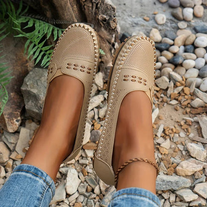 Ella | Women’s Orthopedic Perforated Slip On Loafers 2