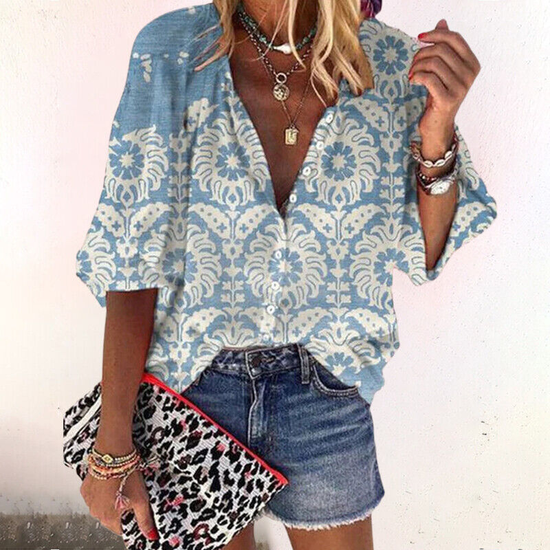 Elowen | Women’s Floral Button Blouse 4