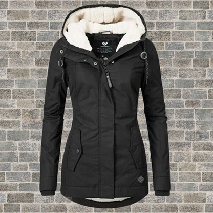 Women's Winter Coat | Hooded & Double Fastening 3