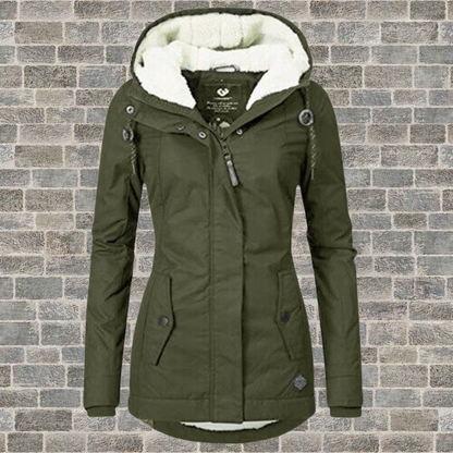 Women's Winter Coat | Hooded & Double Fastening 6