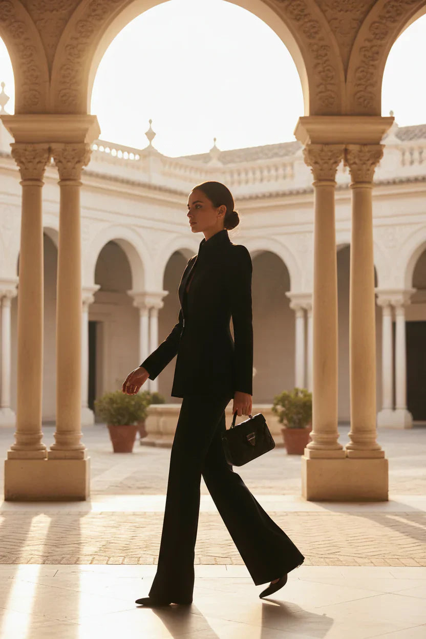 Elvora | Elegant Blazer & Palazzo Set 2