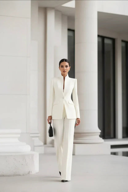 Elvora | Elegant Blazer & Palazzo Set 6