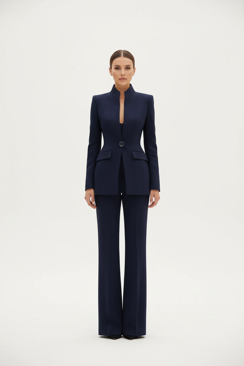 Elvora | Elegant Blazer & Palazzo Set 7