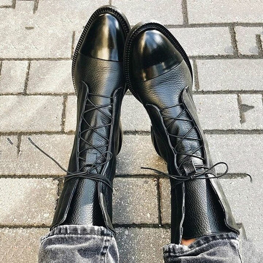Emma - Stylish Vegan Leather Winter Boots for Every Occasion