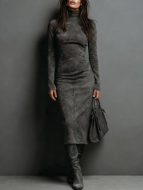 Women's Maxi Dress | High Neck & Fitted Silhouette 2