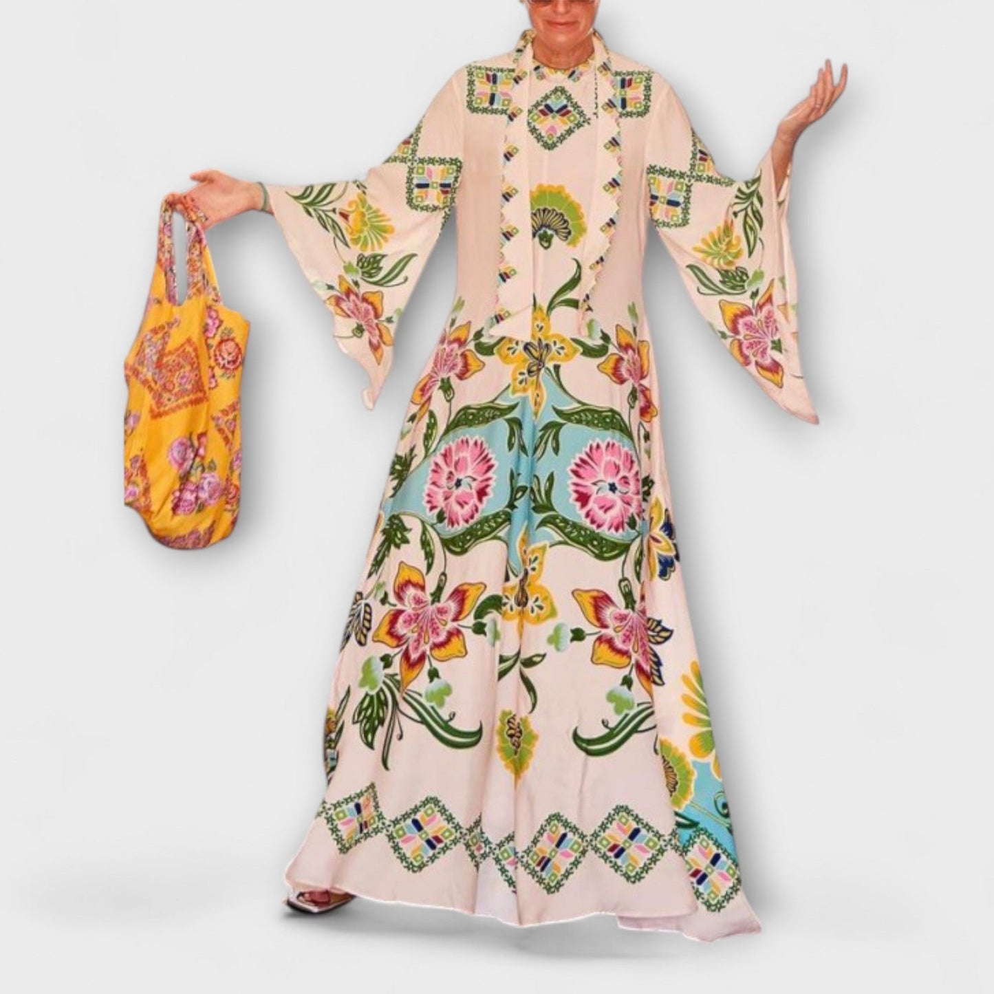 Floral Print Maxi Dress for Special Occasions
